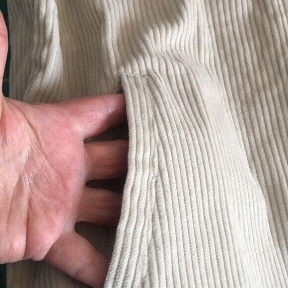 Willow Bay Large Corduroy Jacket 100% Cotton Zipper Pockets Collar long sleeves - Picture 4 of 6